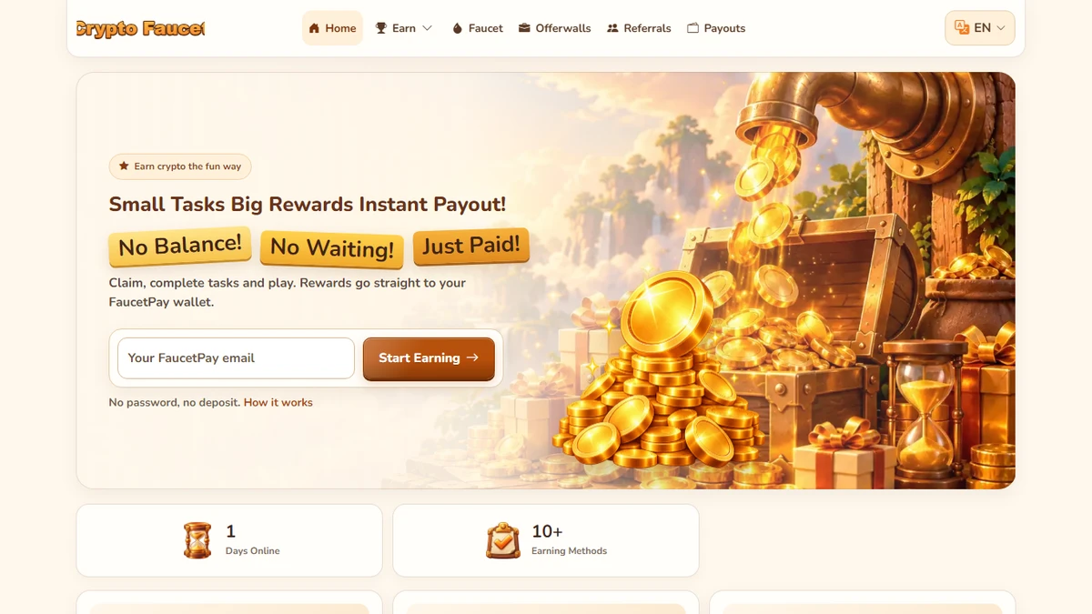 FaucetPayME Faucet Script — Plain Theme