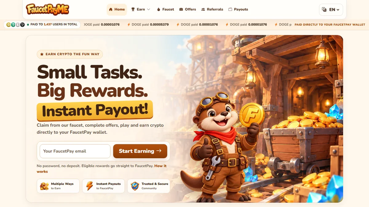 Crypto Faucet Site