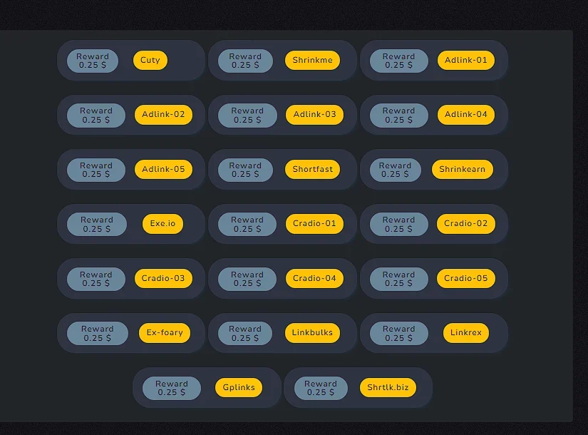 Shortlink wall