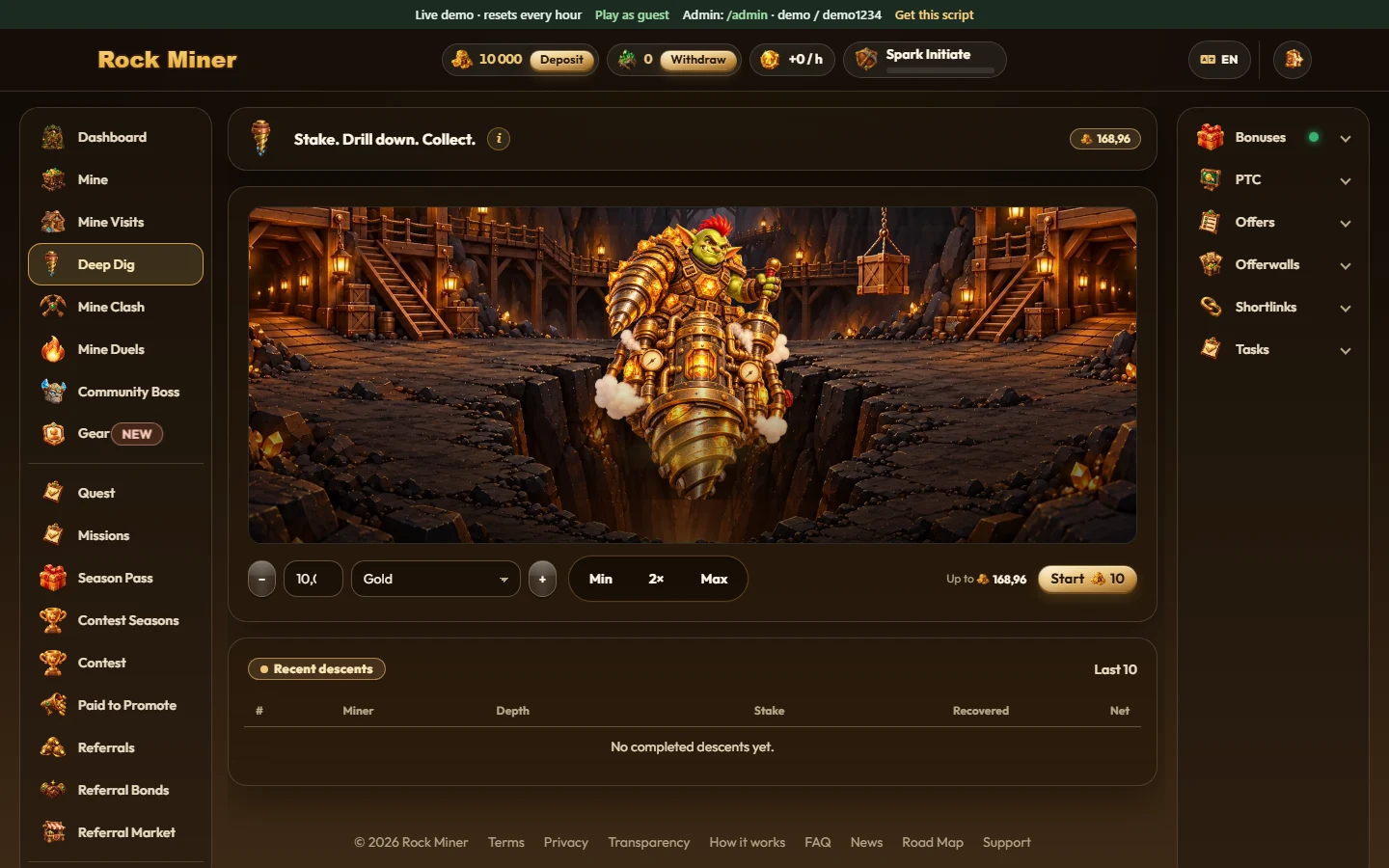 Page utilisateur