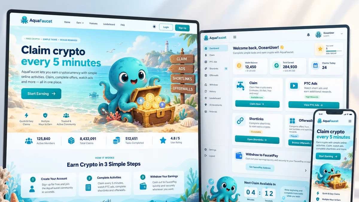 Faucet Site — Aqua Theme