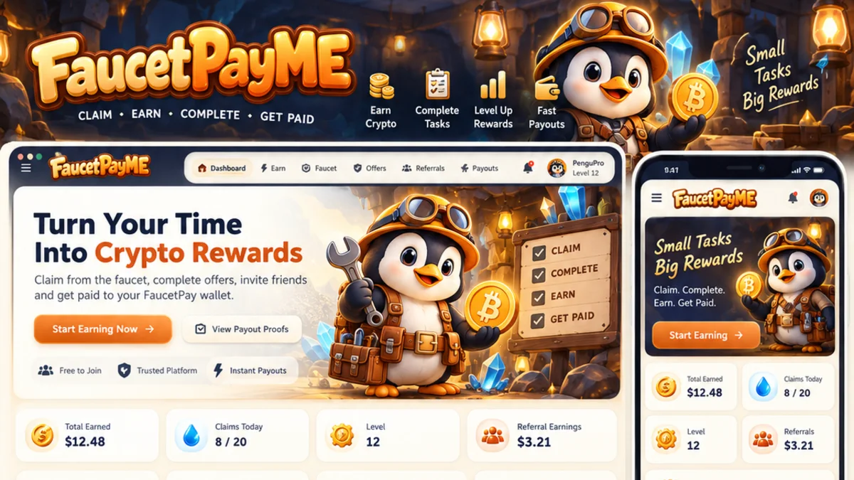 Faucet Site — Penguin Panel