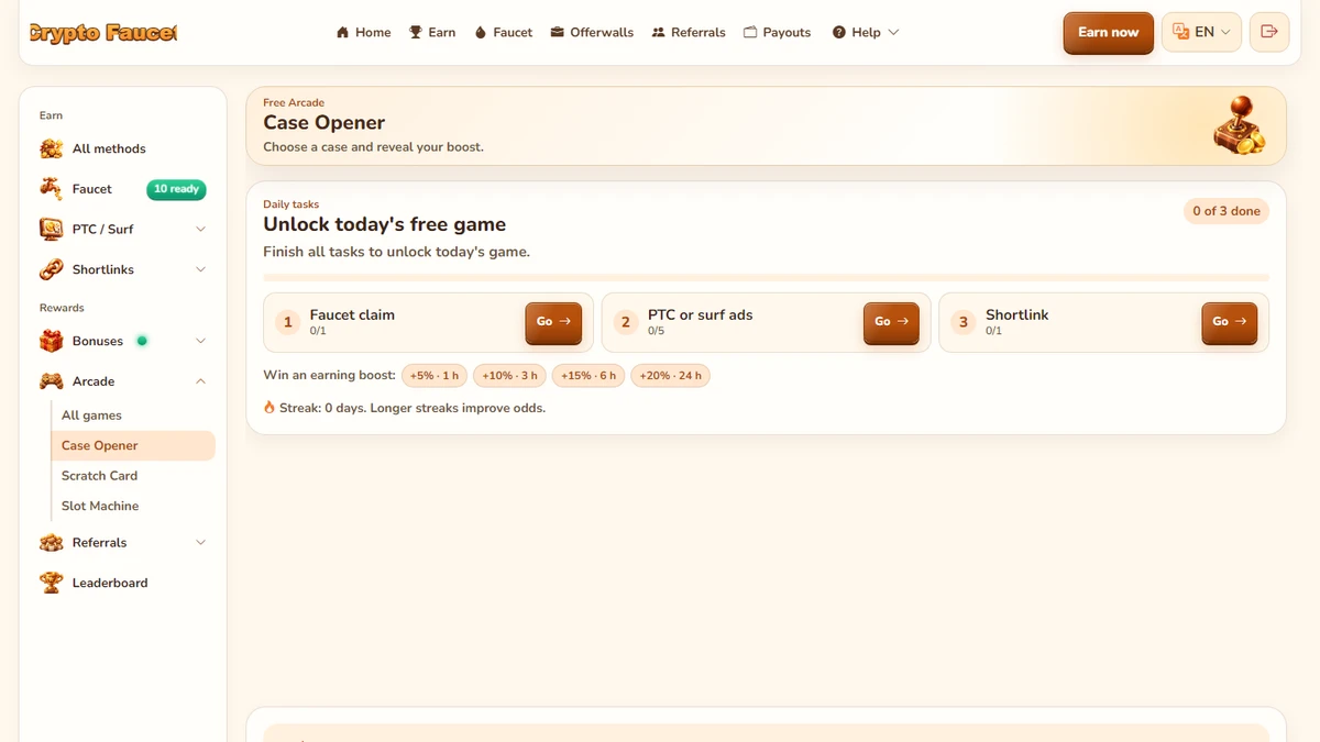 Mini Games Pack — FaucetPayME Add-on