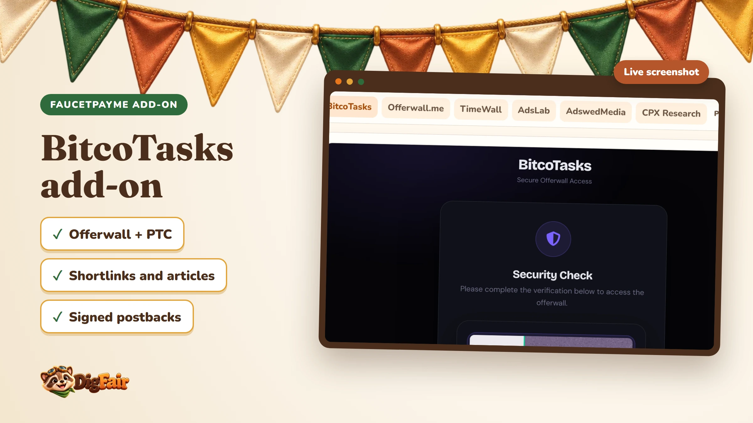 FaucetPayME Add-on — BitcoTasks