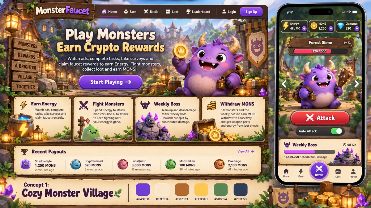 Game Site — Cozy Monster Village