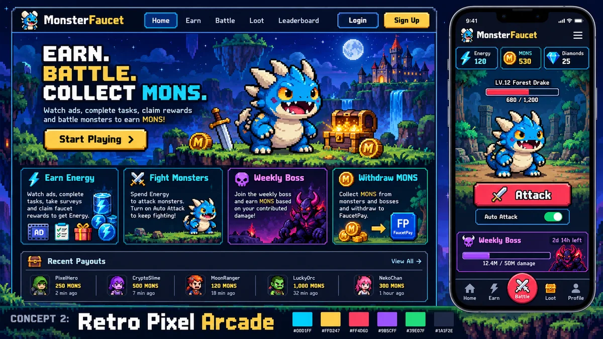 Game Site — Retro Pixel Arcade