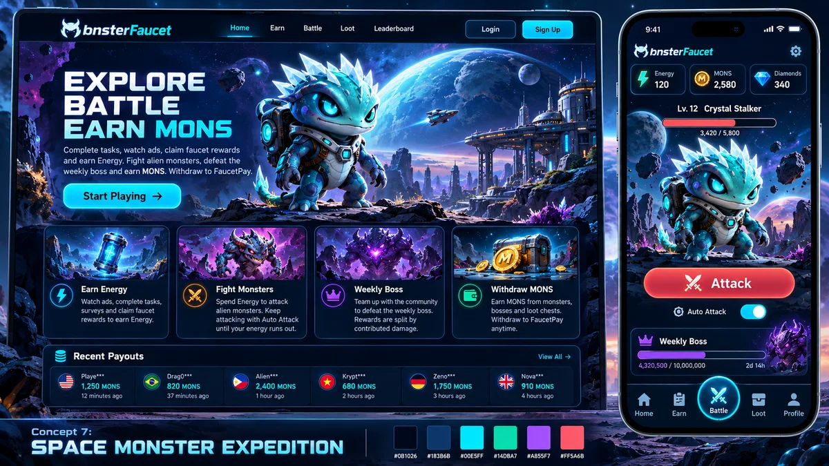 Game Site — Space Monster Expedition