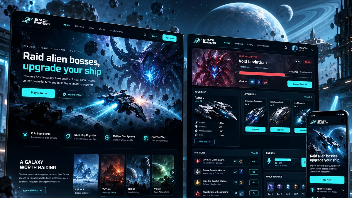 Game Site — Space Raiders