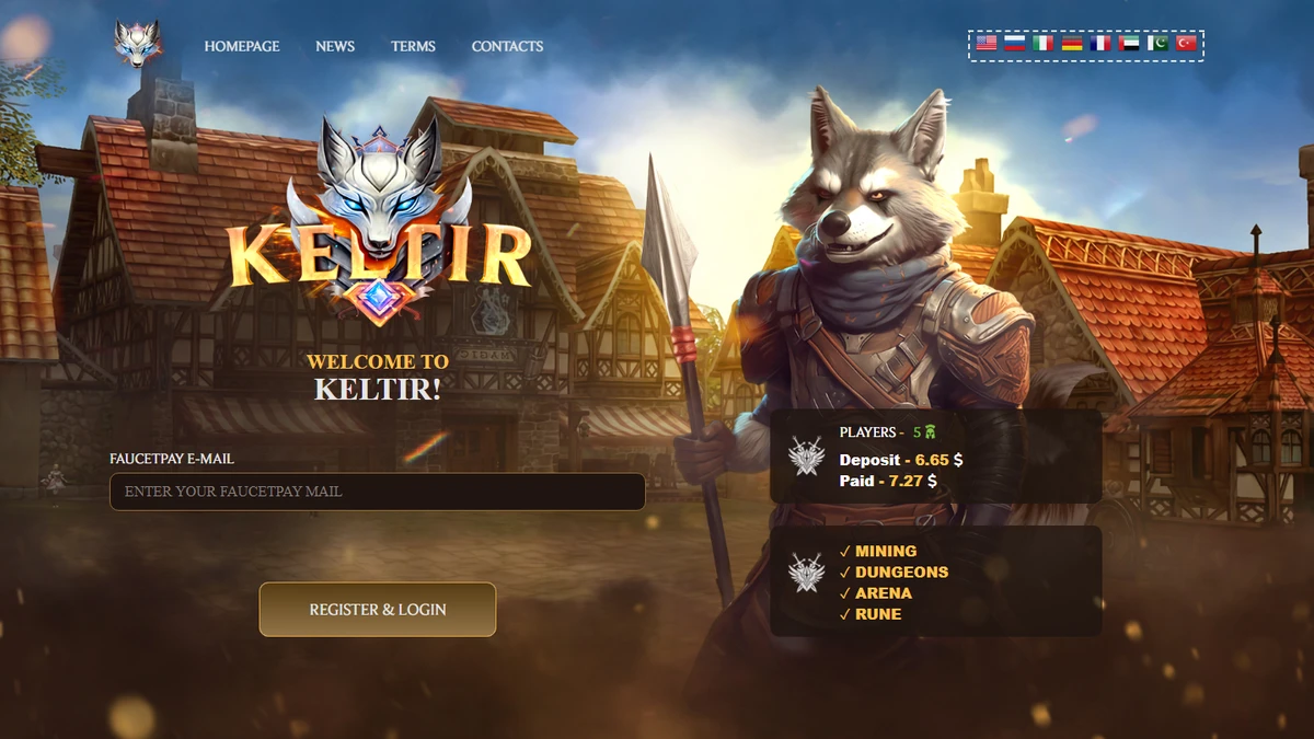 Keltir — Fantasy Warrior Game Script