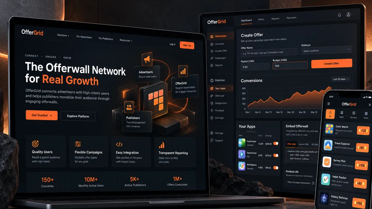 CPA Offerwall Network