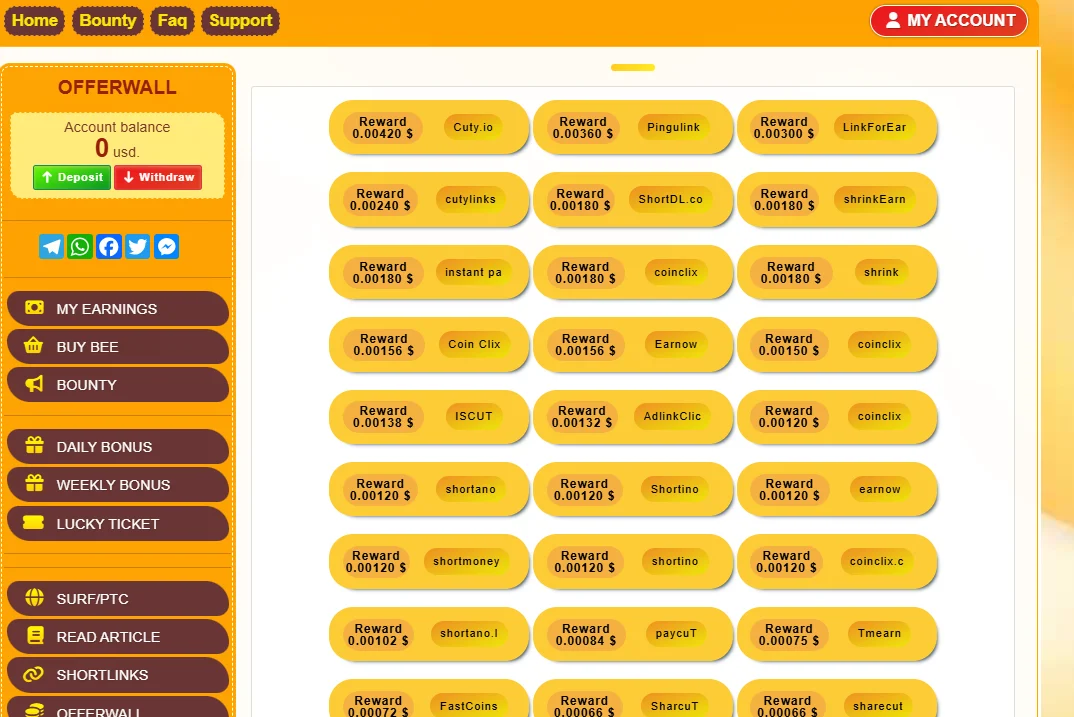 Shortlink tasks
