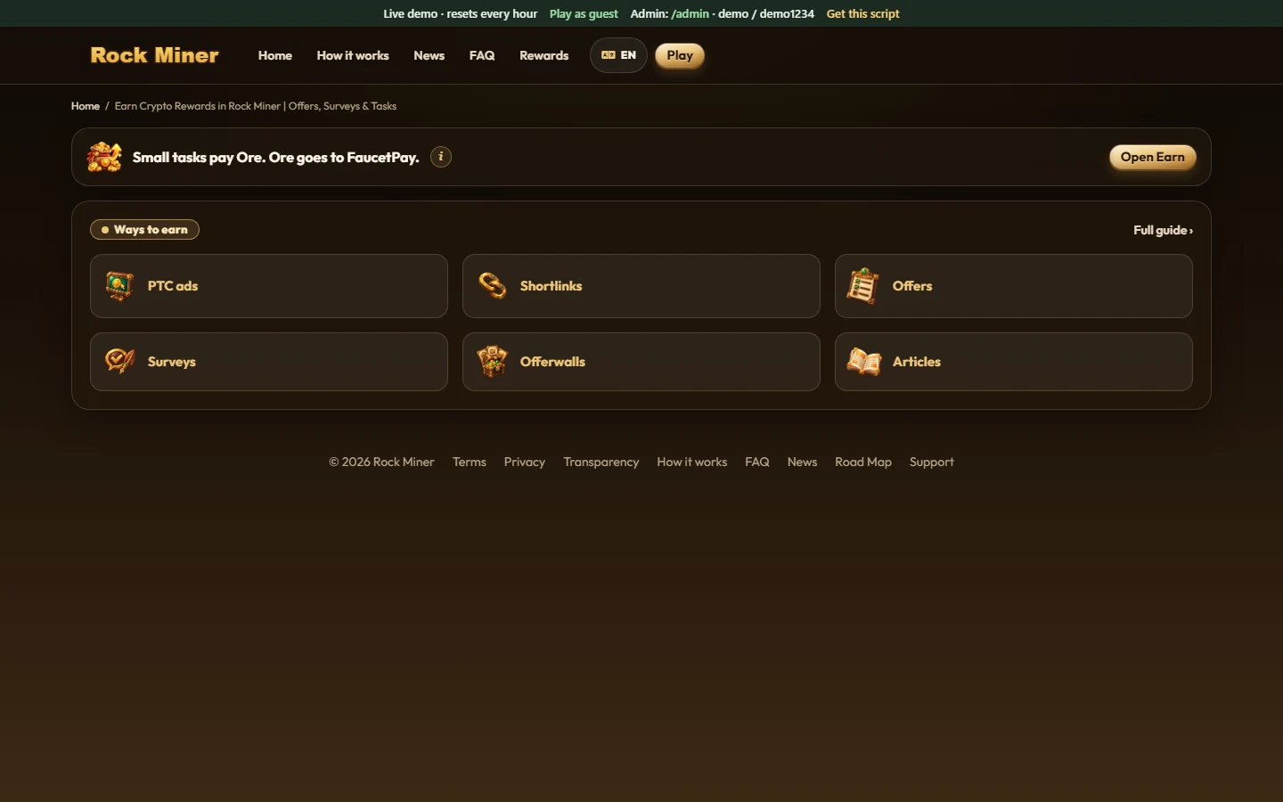 User page