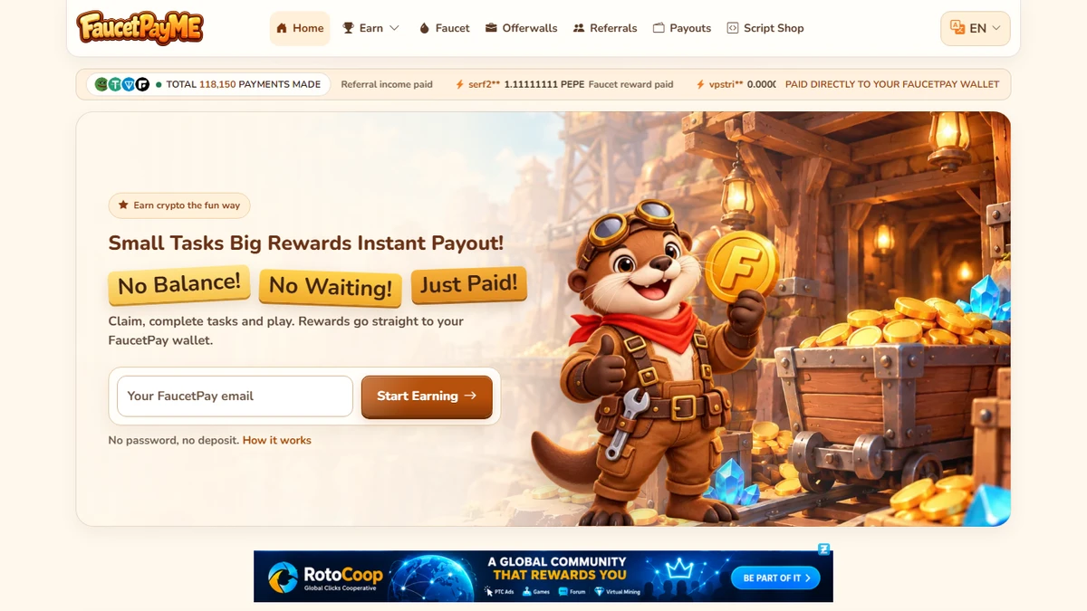 FaucetPayME Faucet Script — Otto Theme