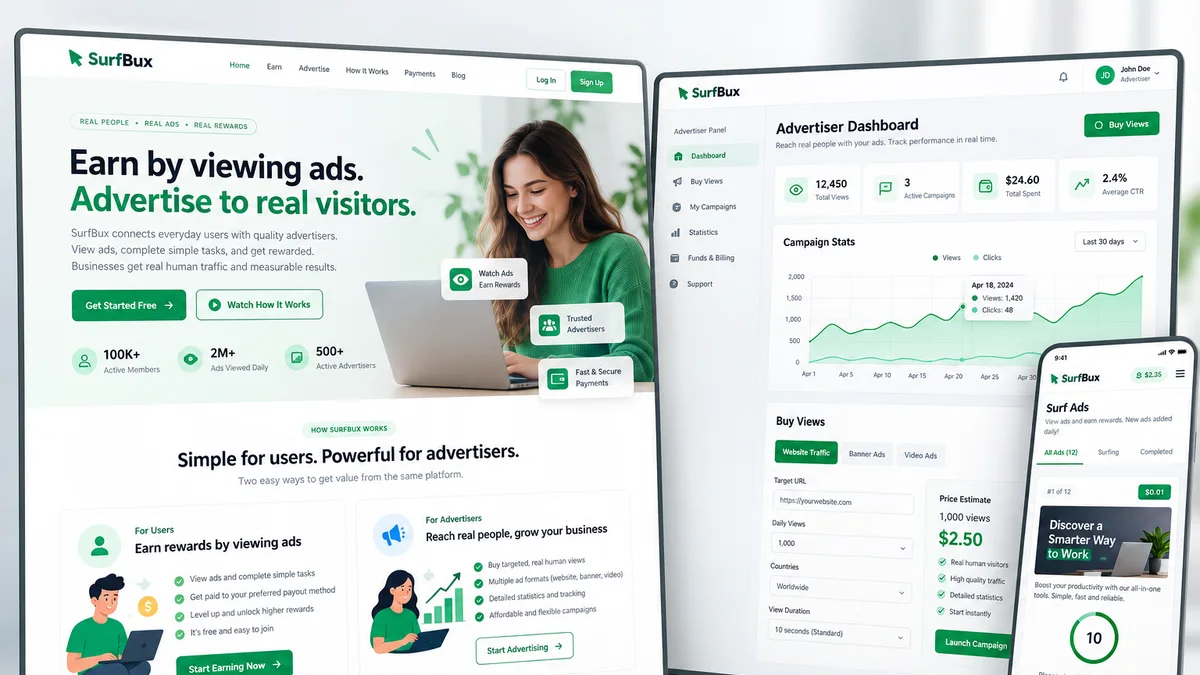 PTC & Surf Ad Site