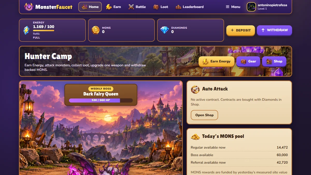 RPG Game Faucet