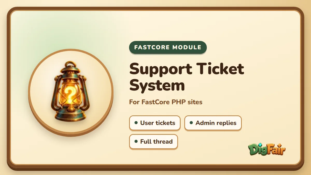 FastCore Support Ticket System