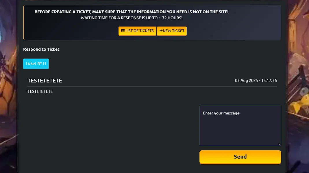 Ticket conversation